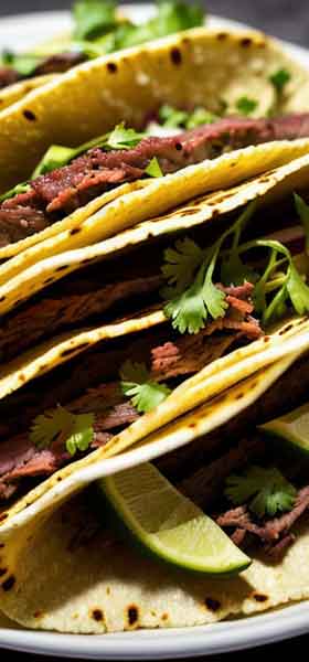 Disfruta de los tacos de sirloin